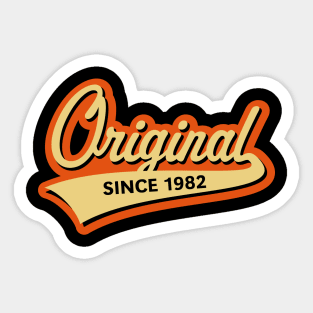 Original Since 1982 (Year Of Birth / Birthday / 3C) Sticker